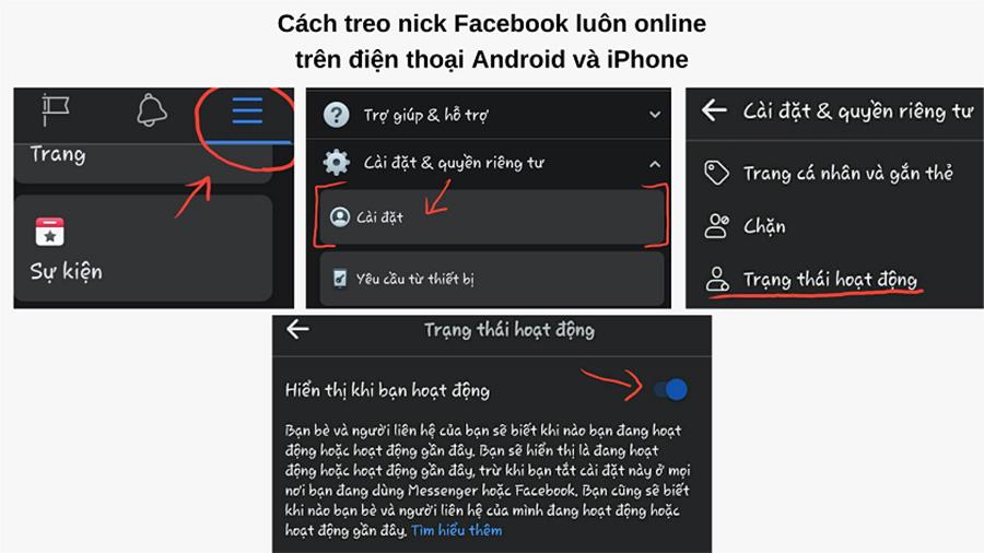 Cài đặt treo nick facebook online 24/24